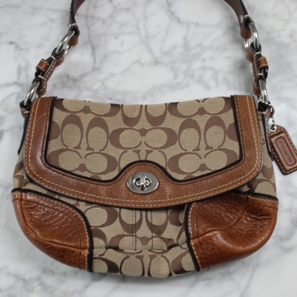 Brown coach purse